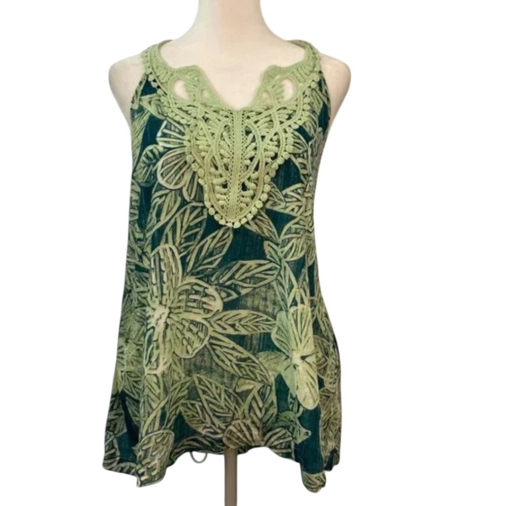 Honolua Wahine Tropical Halter Top Medium - Picture 2 of 9